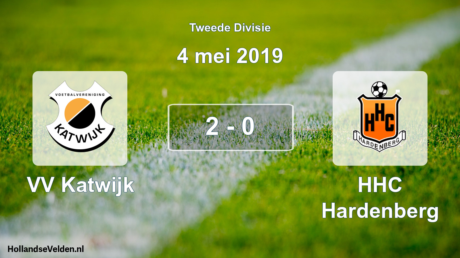 Gespeelde wedstrijd: VV Katwijk - HHC Hardenberg 2 - 0 (4 mei 2019)