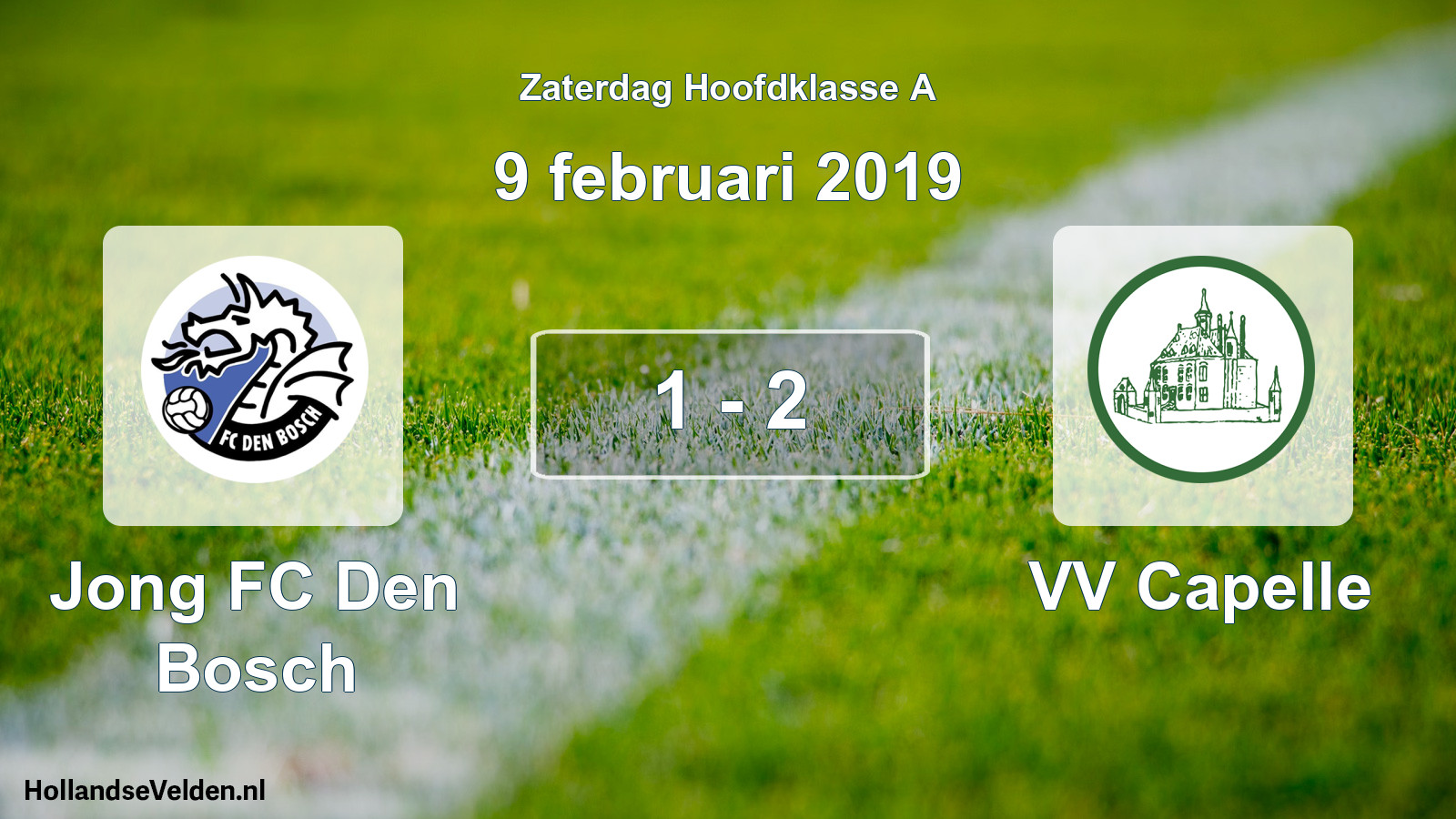 Gespeelde wedstrijd: Jong FC Den Bosch - VV Capelle 1 - 2 (9 februari 2019)