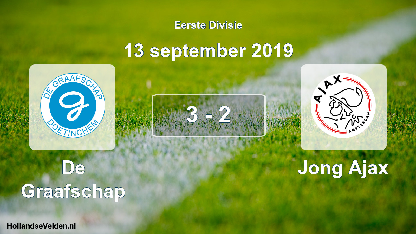 Gespeelde wedstrijd: De Graafschap - Jong Ajax 3 - 2 (13 september 2019)