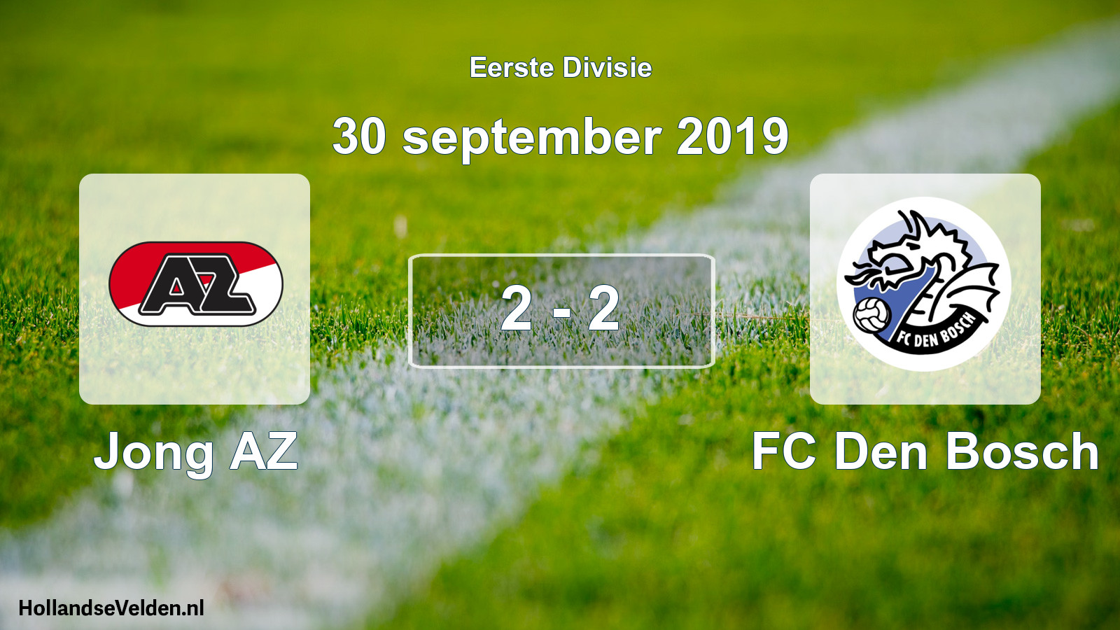 Gespeelde wedstrijd: Jong AZ - FC Den Bosch 2 - 2 (30 september 2019)