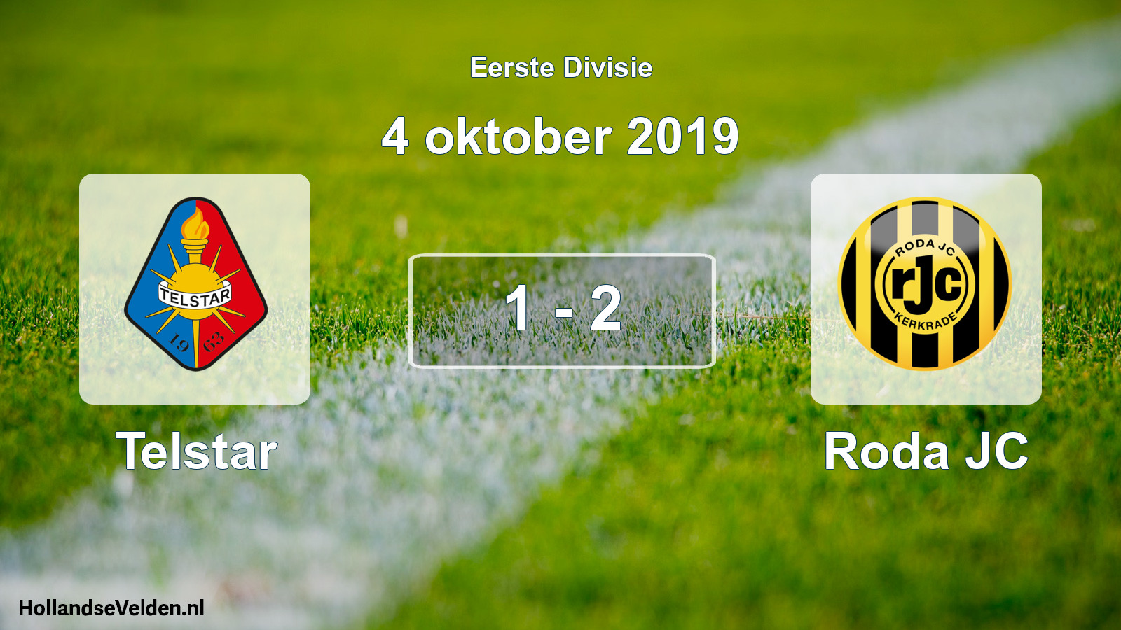 Gespeelde wedstrijd: Telstar - Roda JC 1 - 2 (4 oktober 2019)