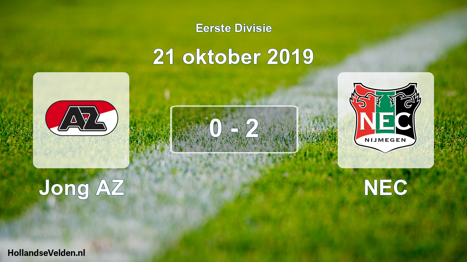 Gespeelde wedstrijd: Jong AZ - NEC 0 - 2 (21 oktober 2019)