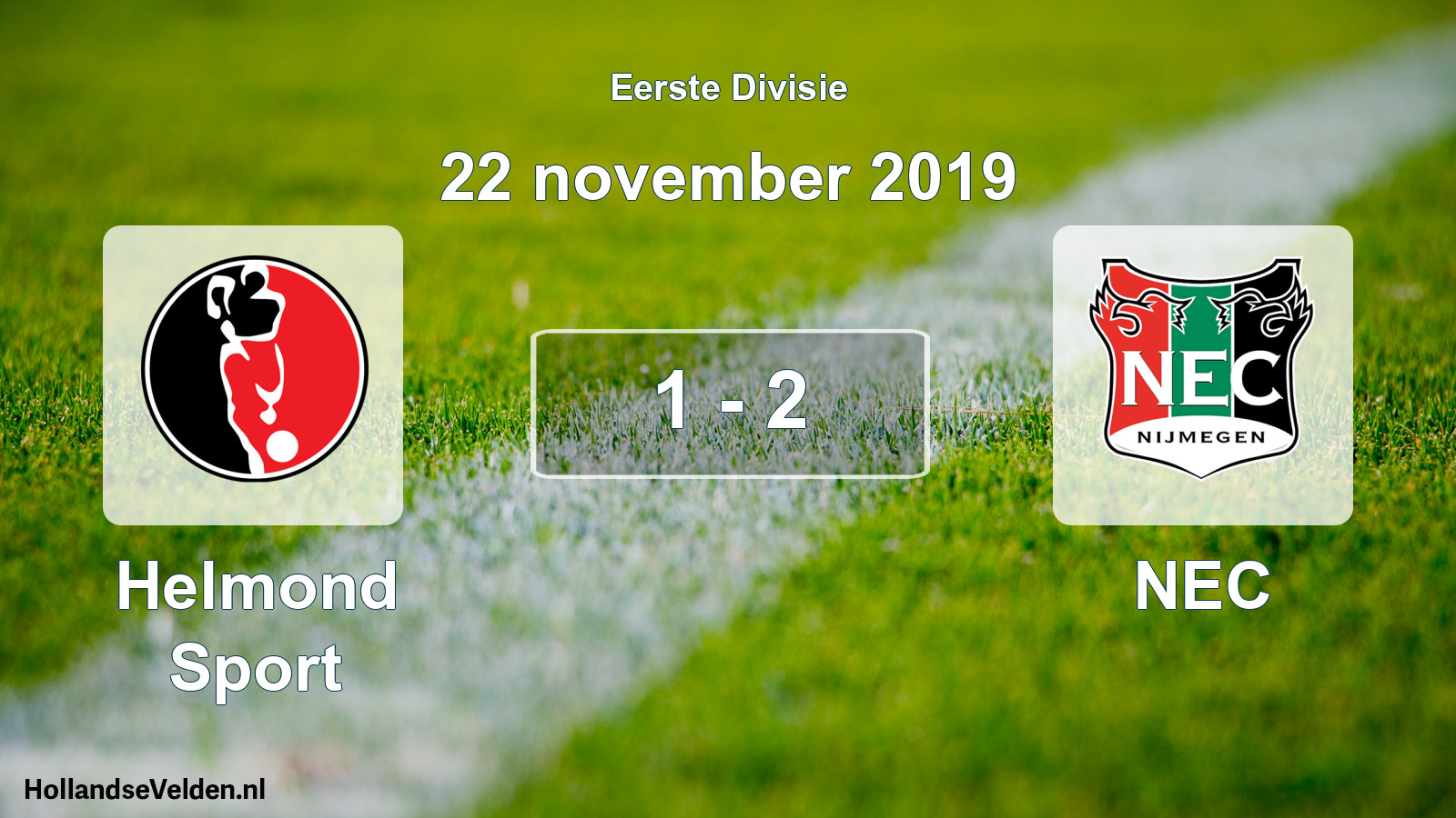 Gespeelde wedstrijd: Helmond Sport - NEC 1 - 2 (22 november 2019)