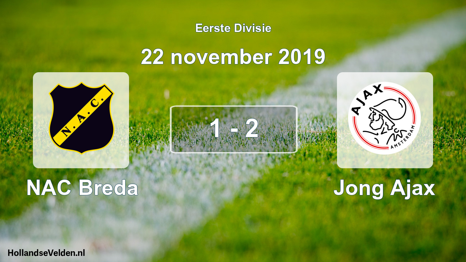 Gespeelde wedstrijd: NAC Breda - Jong Ajax 1 - 2 (22 november 2019)