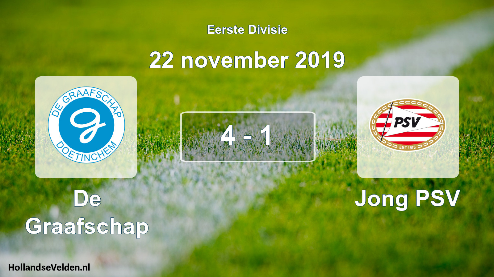 Gespeelde wedstrijd: De Graafschap - Jong PSV 4 - 1 (22 november 2019)