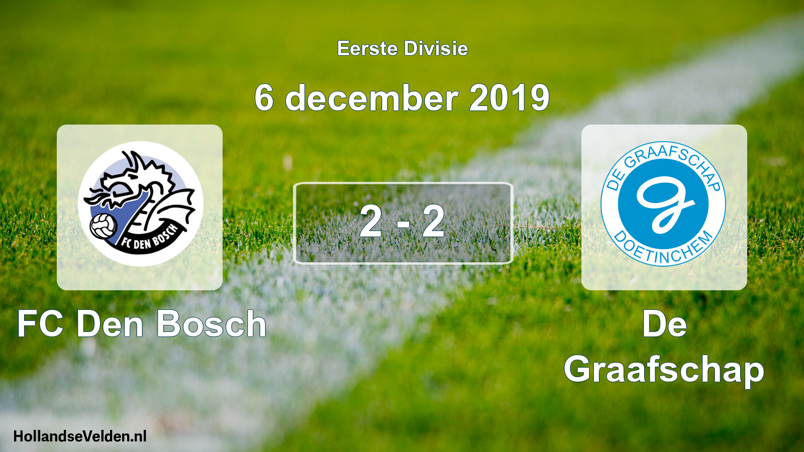 Gespeelde wedstrijd: FC Den Bosch - De Graafschap 2 - 2 (6 december 2019)