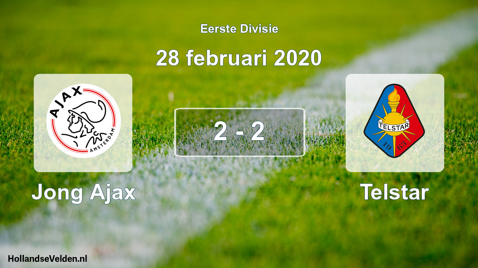 Gespeelde wedstrijd: Jong Ajax - Telstar 2 - 2 (28 februari 2020)
