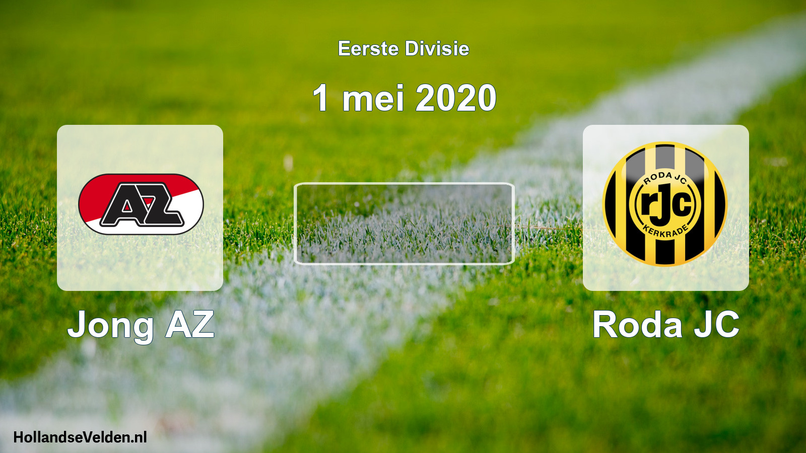 Geplande wedstrijd: Jong AZ - Roda JC (1 mei 2020)