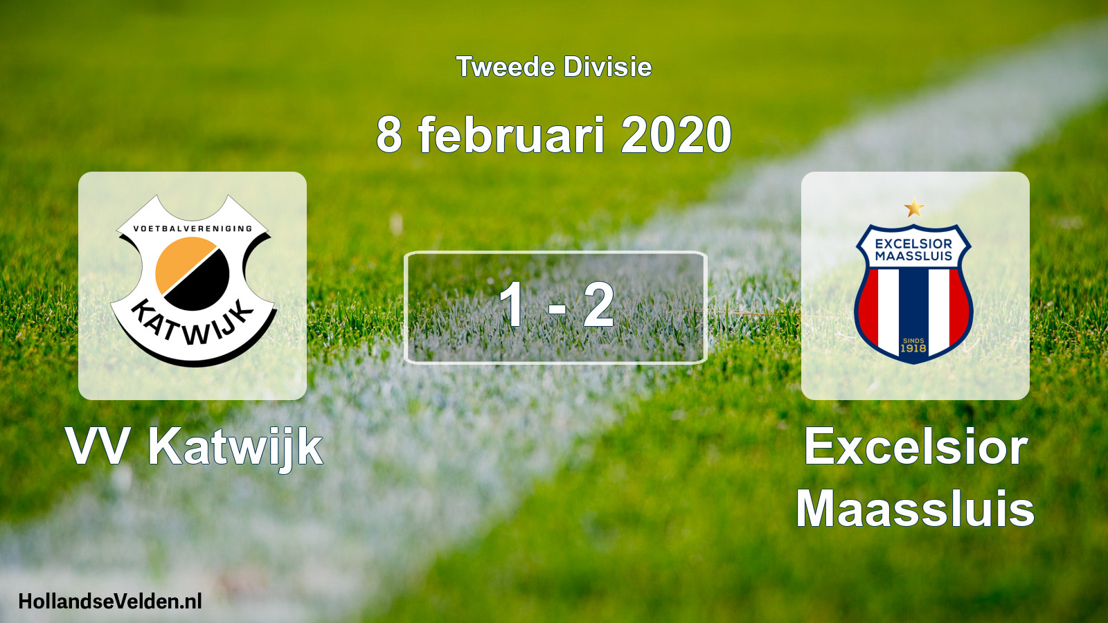 Gespeelde wedstrijd: VV Katwijk - Excelsior Maassluis 1 - 2 (8 februari 2020)