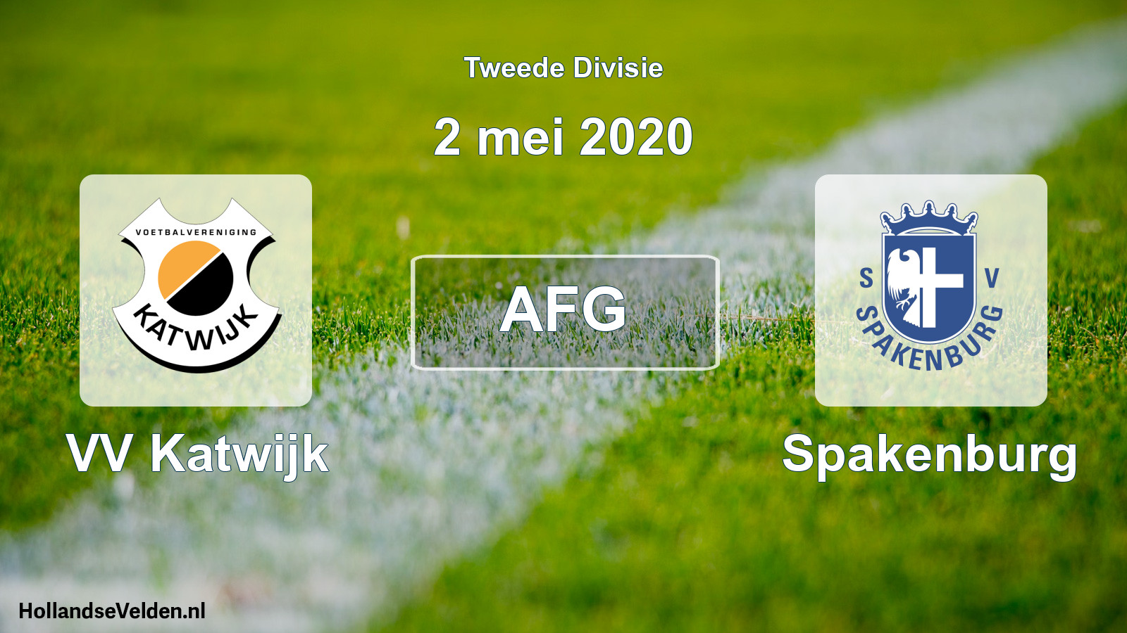 Geplande wedstrijd: VV Katwijk - Spakenburg (2 mei 2020)