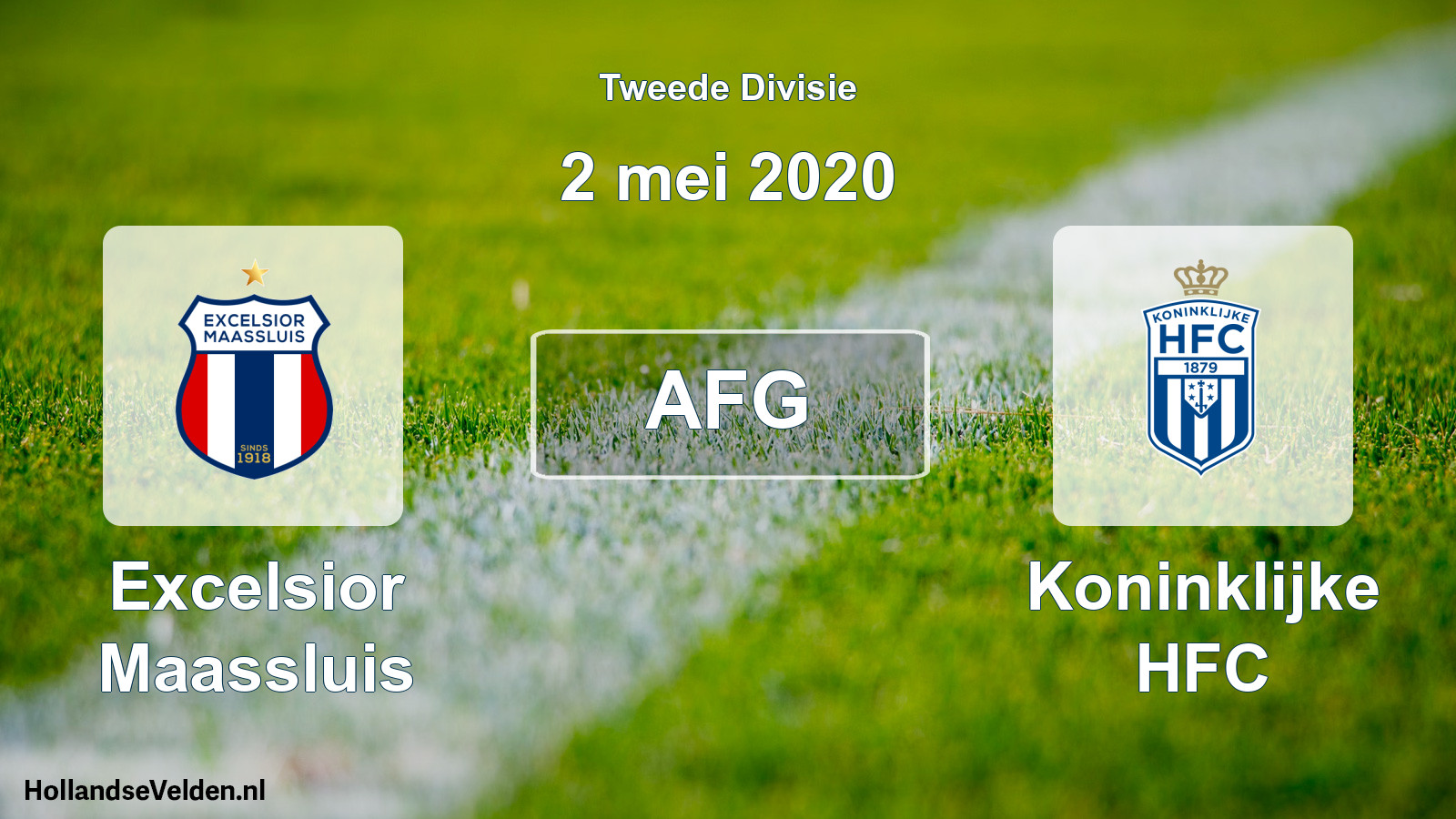 Geplande wedstrijd: Excelsior Maassluis - Koninklijke HFC (2 mei 2020)