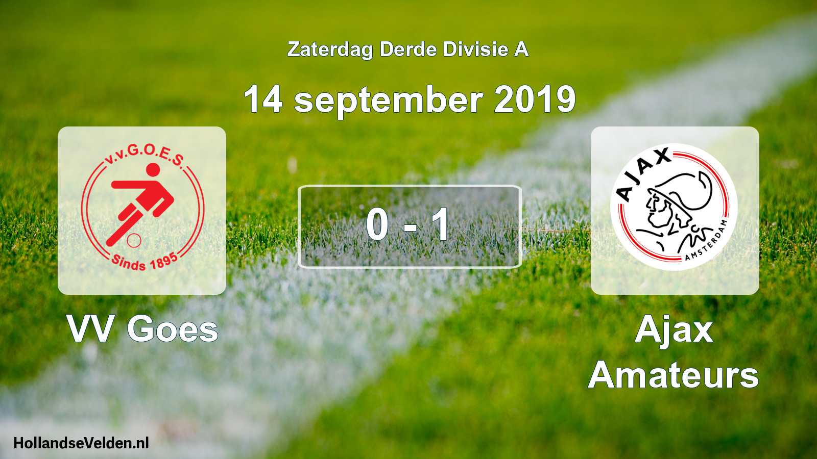 Gespeelde wedstrijd: VV Goes - Ajax Amateurs 0 - 1 (14 september 2019)
