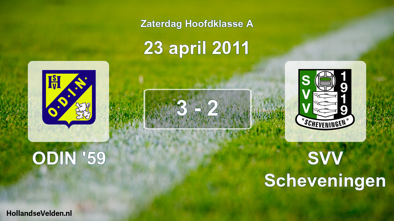 Gespeelde wedstrijd: ODIN '59 - SVV Scheveningen 3 - 2 (23 april 2011)