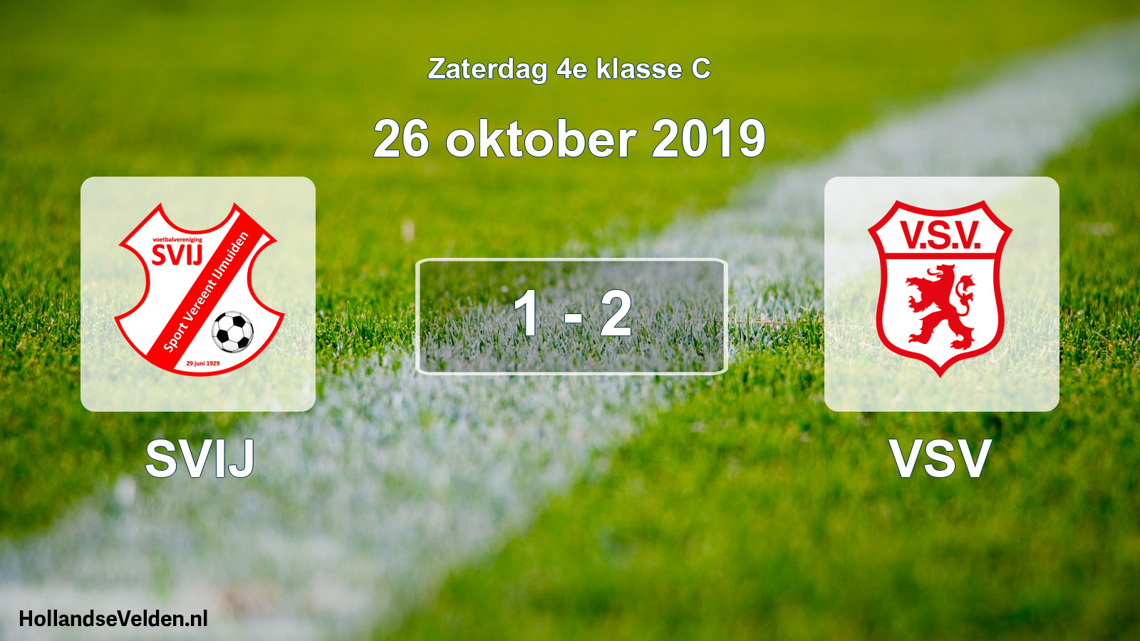 Gespeelde wedstrijd: SVIJ - VSV 1 - 2 (26 oktober 2019)