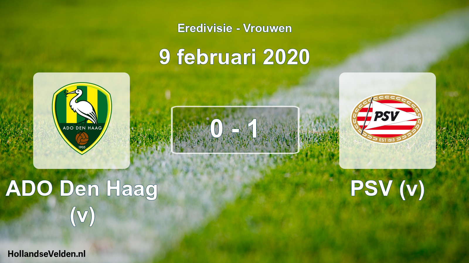Gespeelde wedstrijd: ADO Den Haag (v) - PSV (v) 0 - 1 (9 februari 2020)