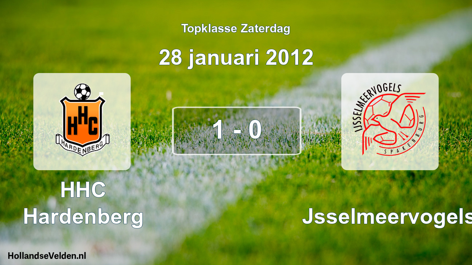 Gespeelde wedstrijd: HHC Hardenberg - IJsselmeervogels 1 - 0 (28 januari 2012)