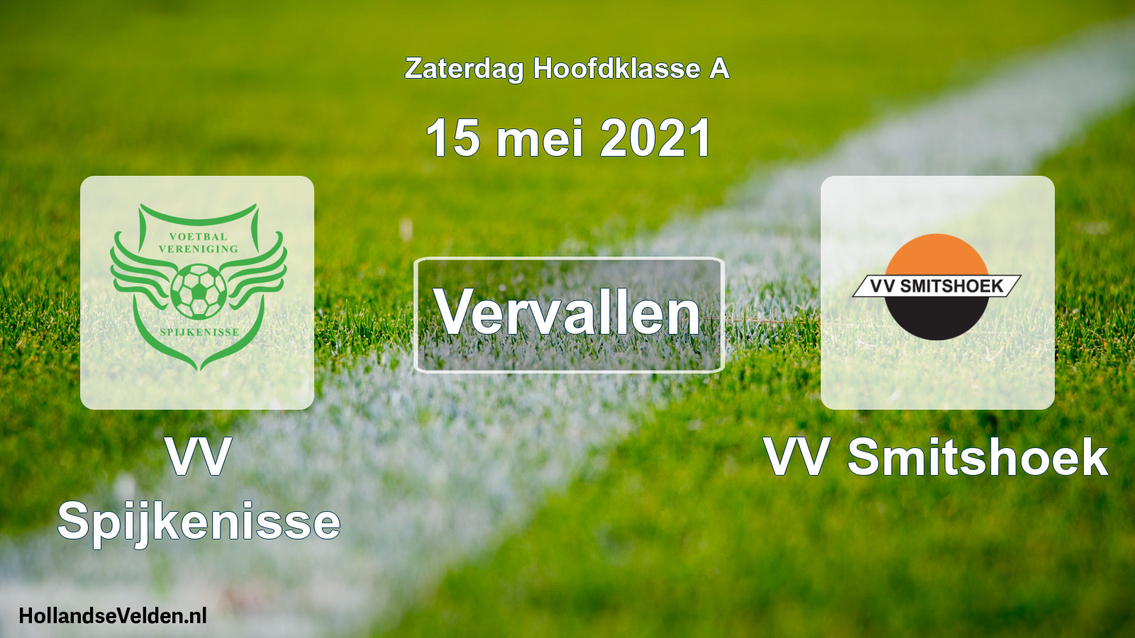 Geplande wedstrijd: VV Spijkenisse - VV Smitshoek (15 mei 2021)