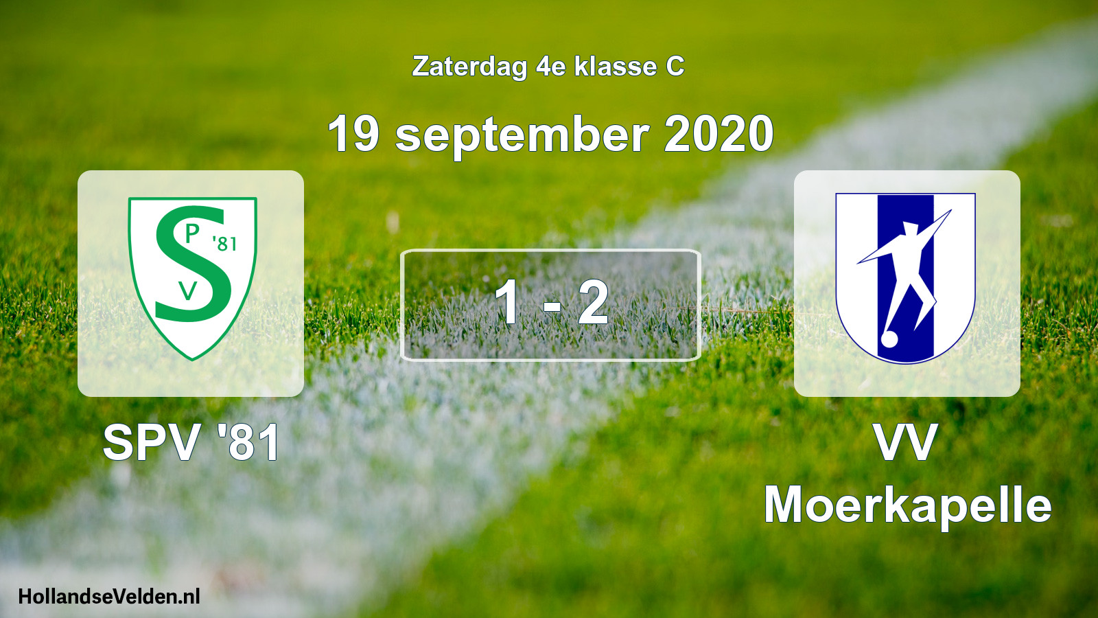 Gespeelde wedstrijd: SPV '81 - VV Moerkapelle 1 - 2 (19 september 2020)