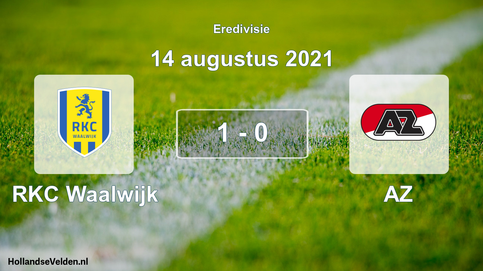 Gespeelde wedstrijd: RKC Waalwijk - AZ 1 - 0 (14 augustus 2021)