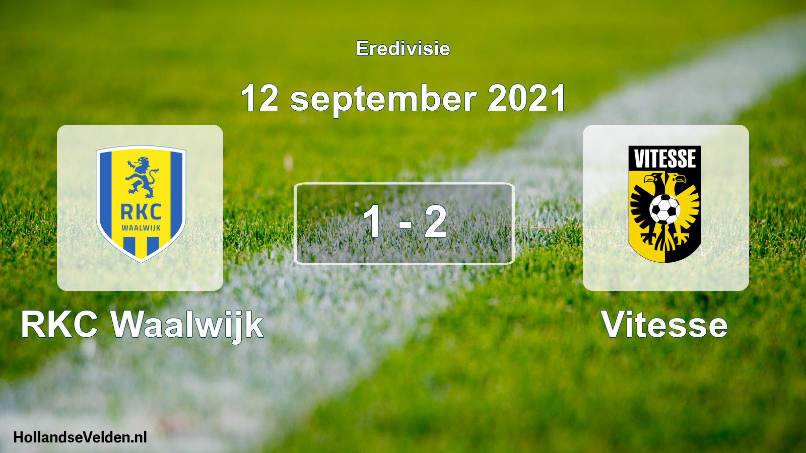 Gespeelde wedstrijd: RKC Waalwijk - Vitesse 1 - 2 (12 september 2021)