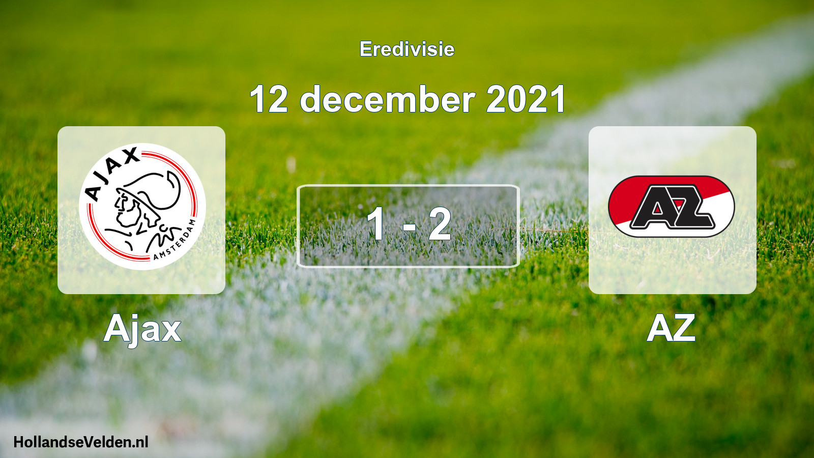 Gespeelde wedstrijd: Ajax - AZ 1 - 2 (12 december 2021)
