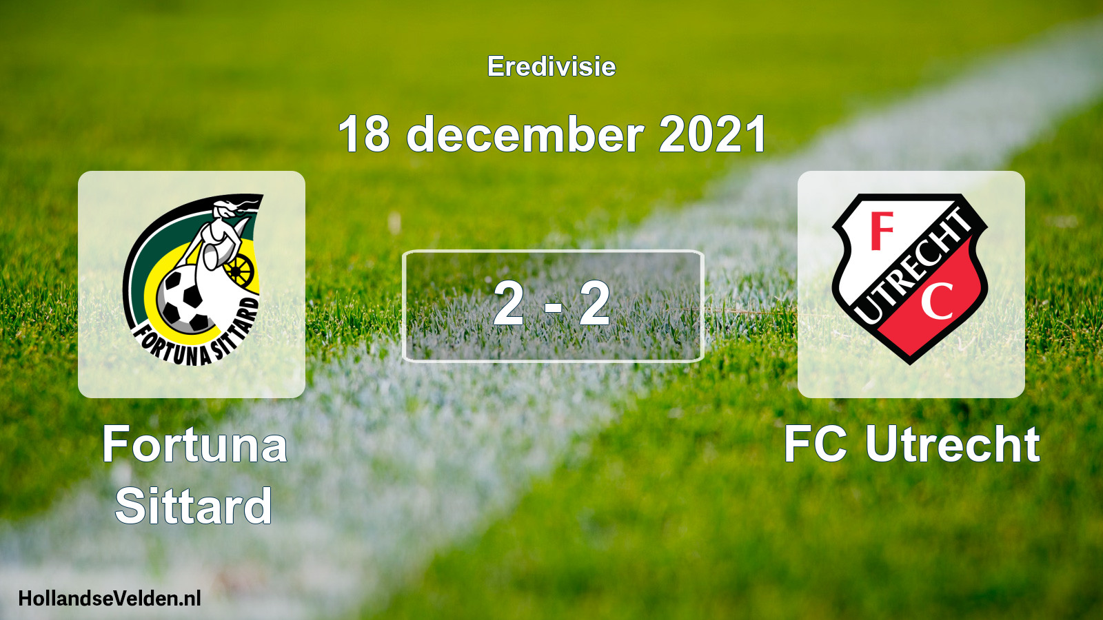 Gespeelde wedstrijd: Fortuna Sittard - FC Utrecht 2 - 2 (18 december 2021)