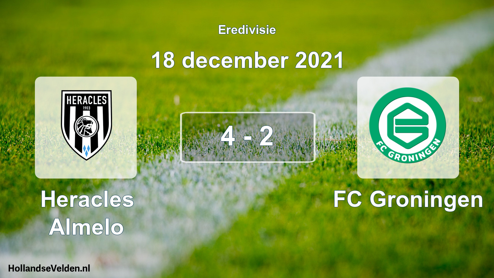Gespeelde wedstrijd: Heracles Almelo - FC Groningen 4 - 2 (18 december 2021)
