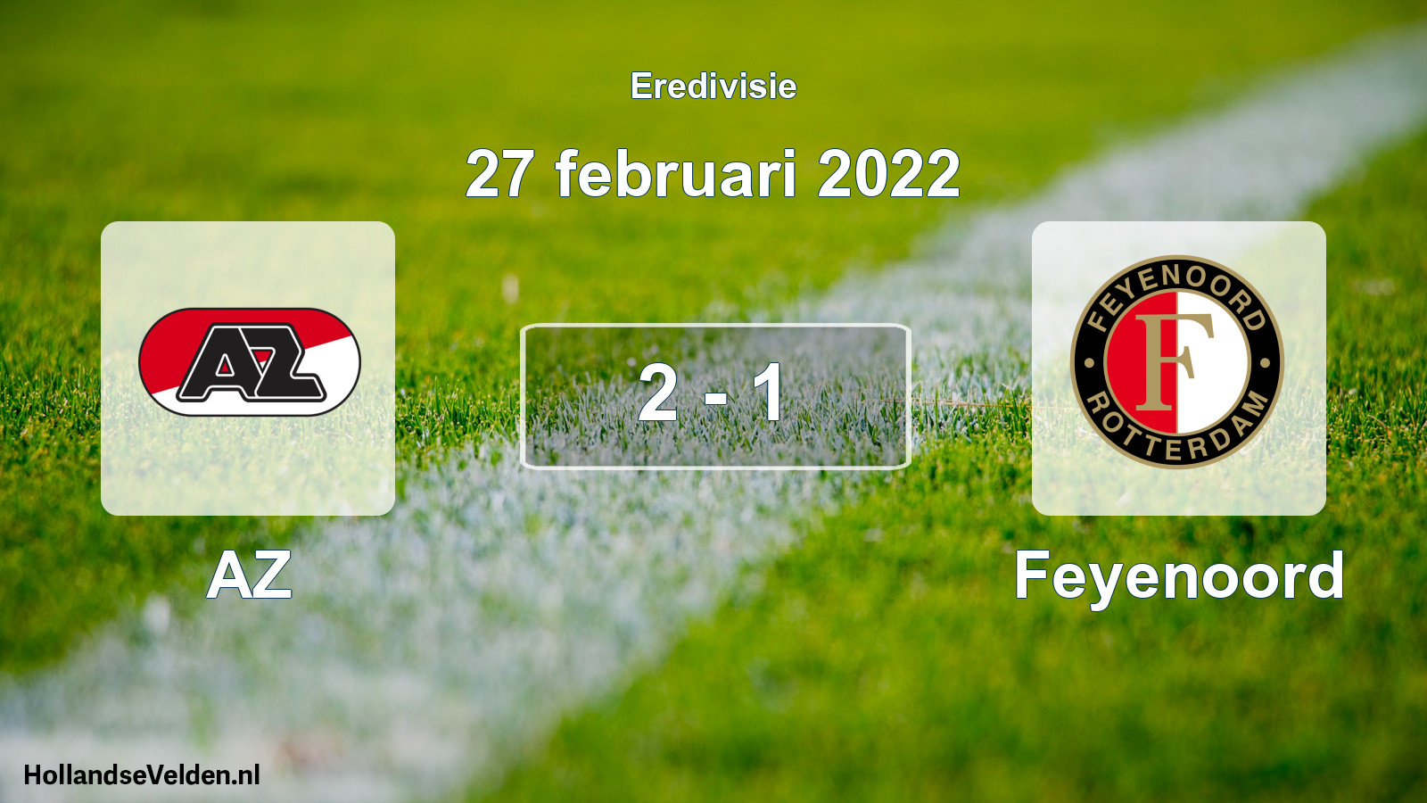 Gespeelde wedstrijd: AZ - Feyenoord 2 - 1 (27 februari 2022)