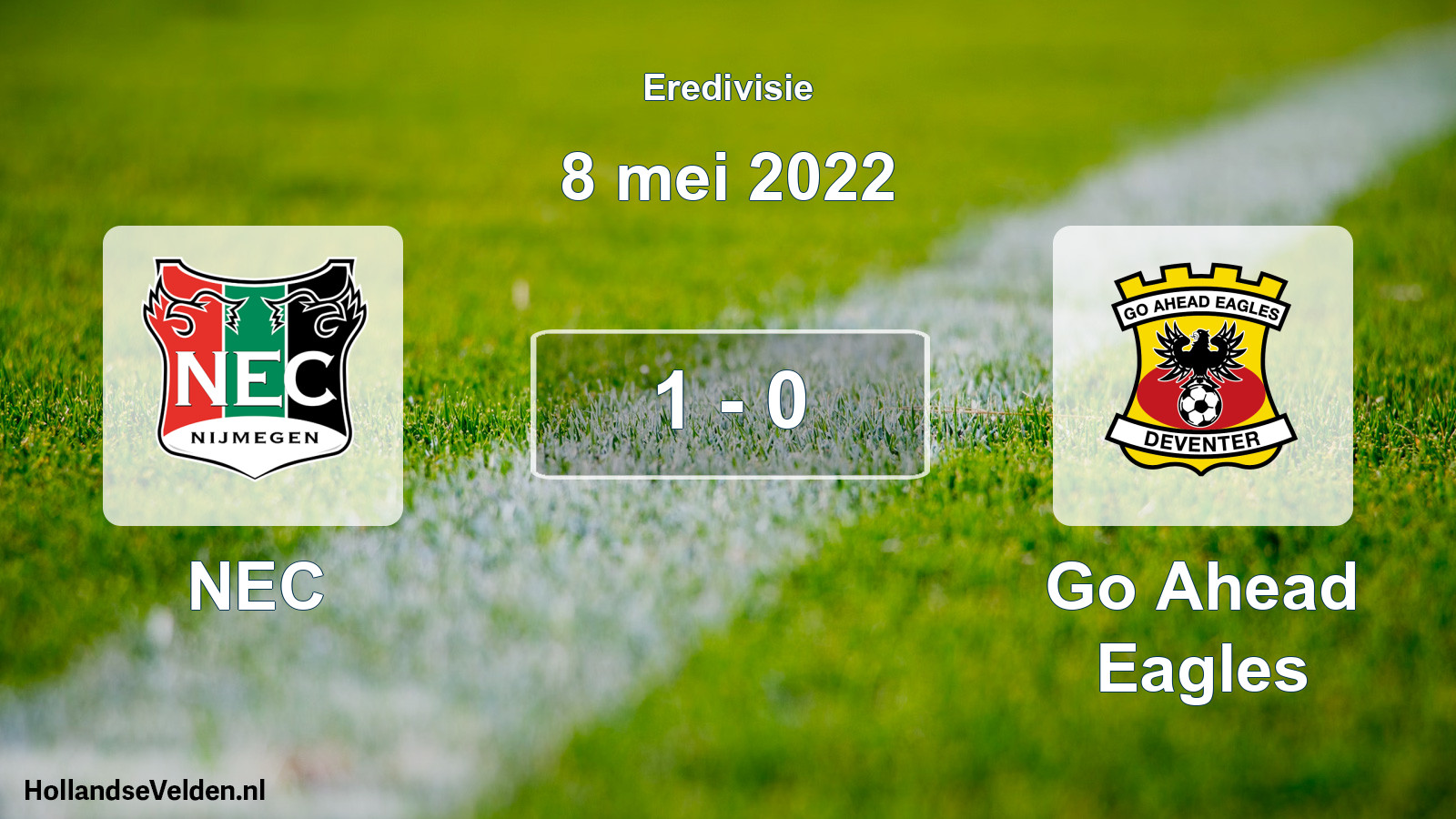 Gespeelde wedstrijd: NEC - Go Ahead Eagles 1 - 0 (8 mei 2022)