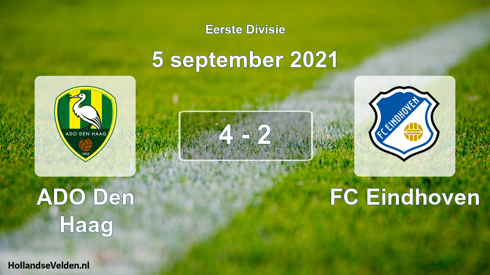 Gespeelde wedstrijd: ADO Den Haag - FC Eindhoven 4 - 2 (5 september 2021)