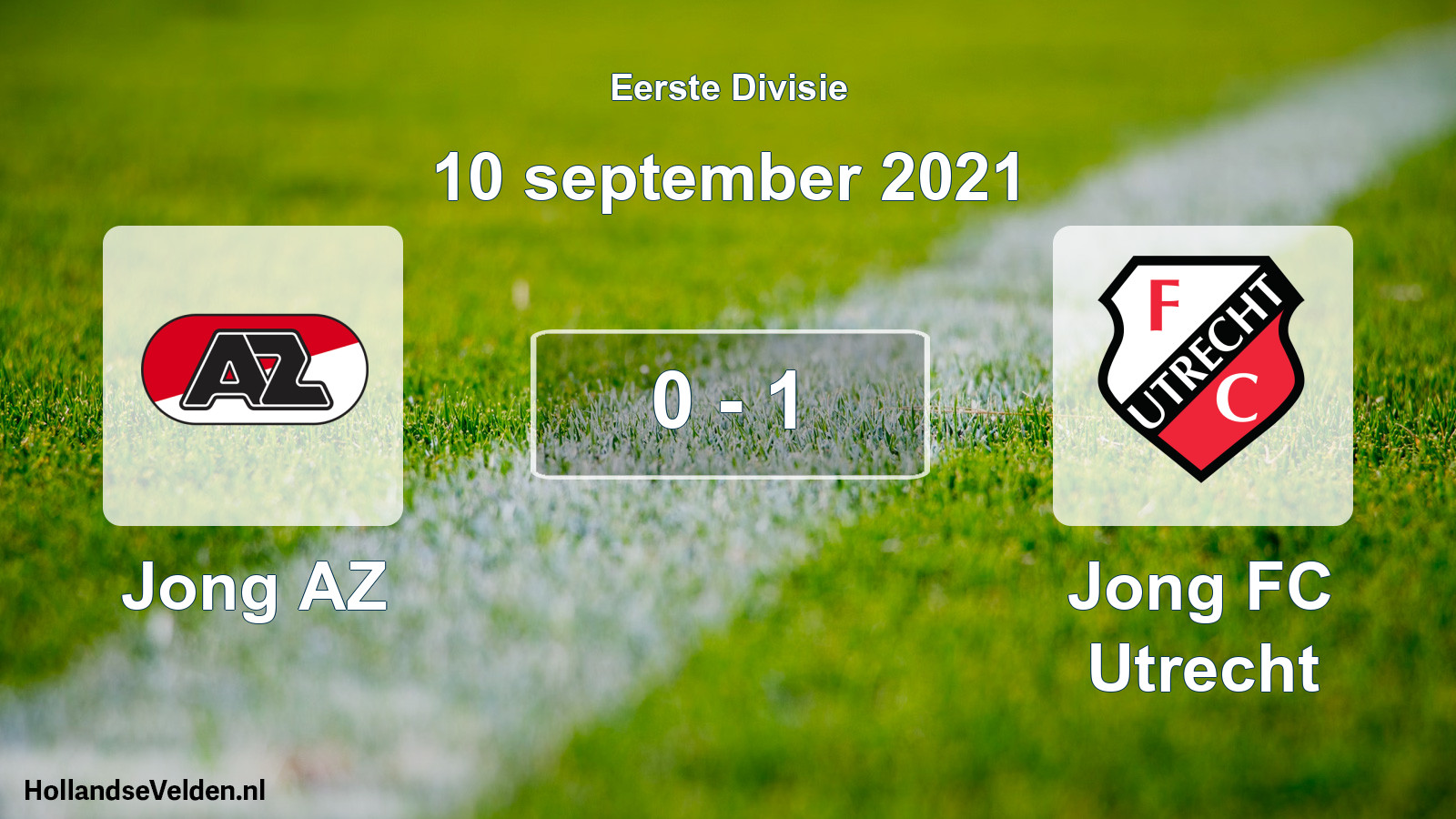 Gespeelde wedstrijd: Jong AZ - Jong FC Utrecht 0 - 1 (10 september 2021)