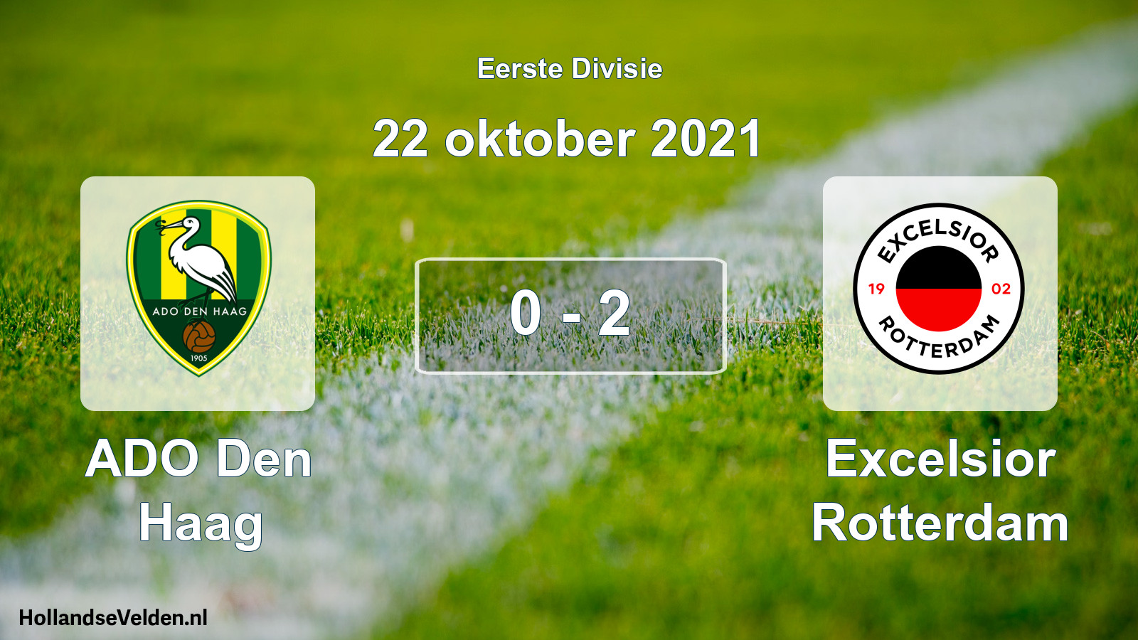 Gespeelde wedstrijd: ADO Den Haag - Excelsior Rotterdam 0 - 2 (22 oktober 2021)