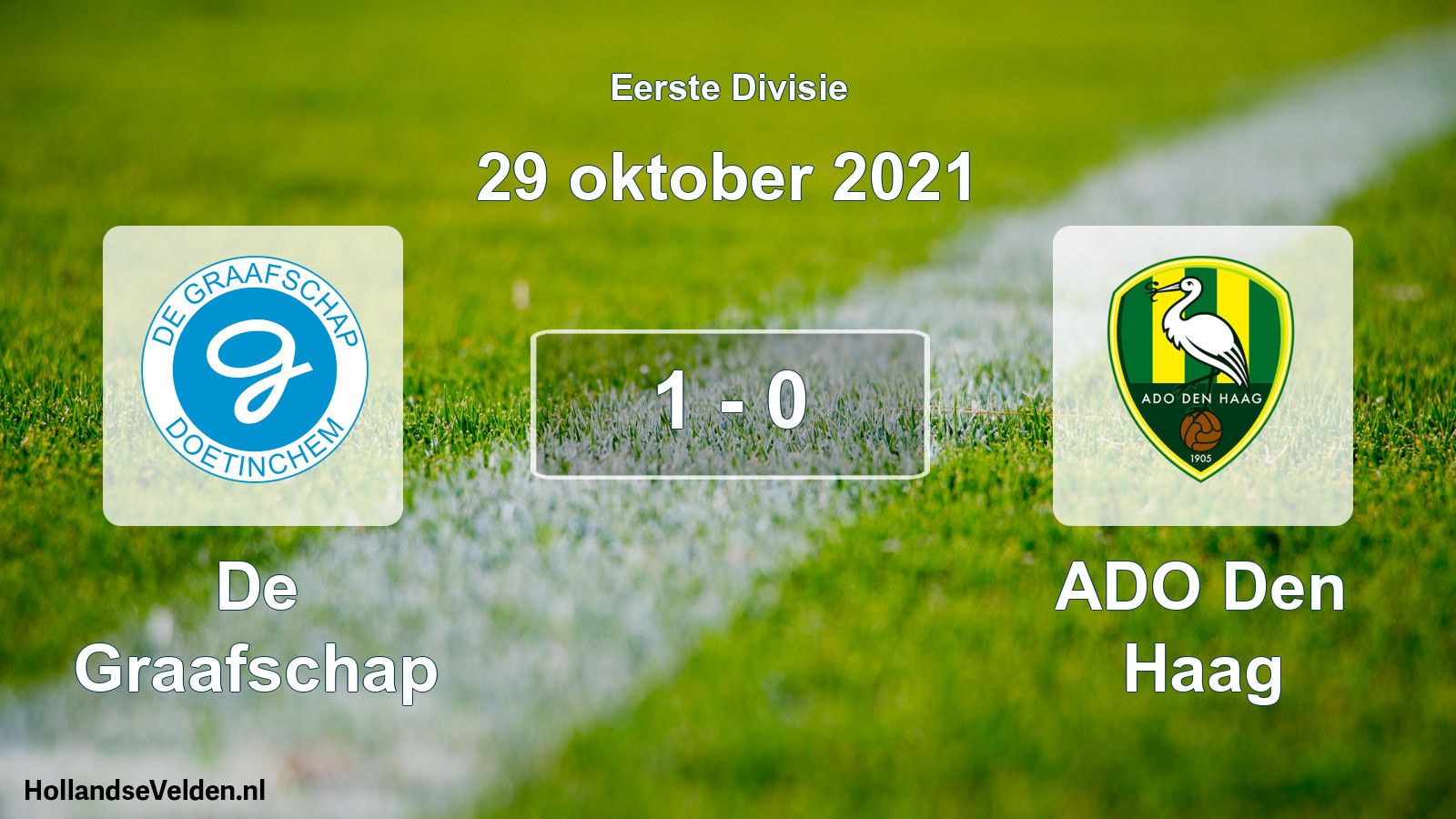 Gespeelde wedstrijd: De Graafschap - ADO Den Haag 1 - 0 (29 oktober 2021)
