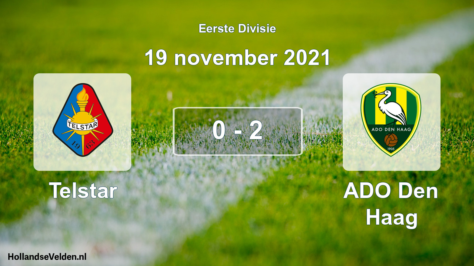 Gespeelde wedstrijd: Telstar - ADO Den Haag 0 - 2 (19 november 2021)
