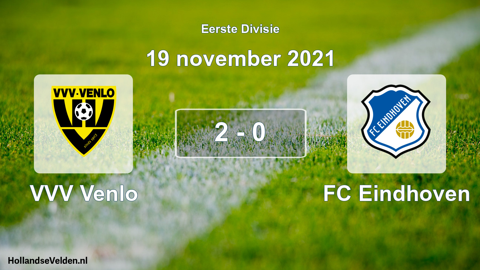 Gespeelde wedstrijd: VVV Venlo - FC Eindhoven 2 - 0 (19 november 2021)