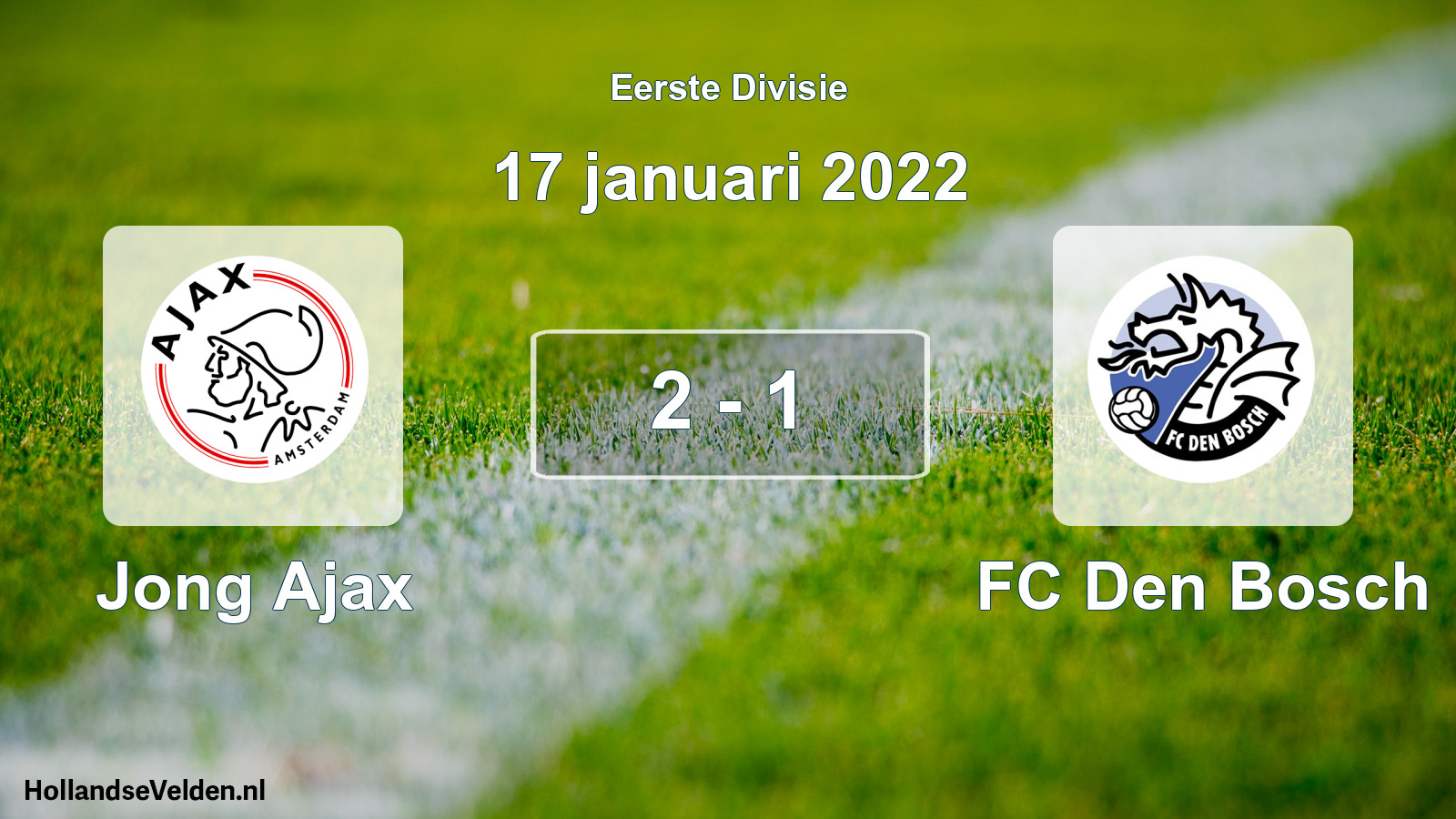 Gespeelde wedstrijd: Jong Ajax - FC Den Bosch 2 - 1 (17 januari 2022)
