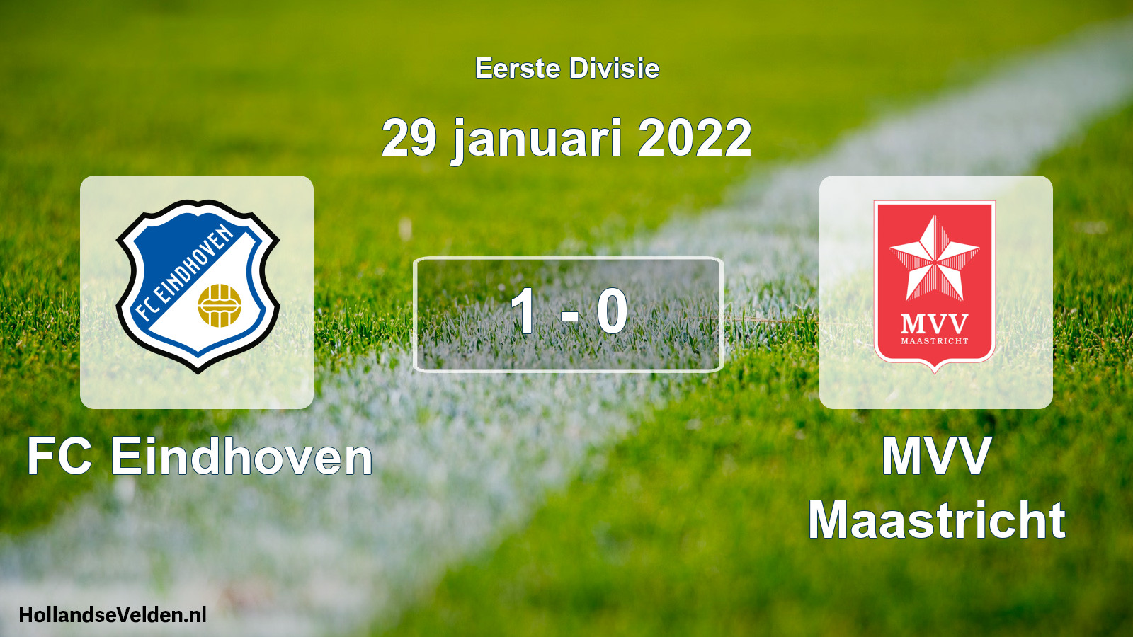 Gespeelde wedstrijd: FC Eindhoven - MVV Maastricht 1 - 0 (29 januari 2022)