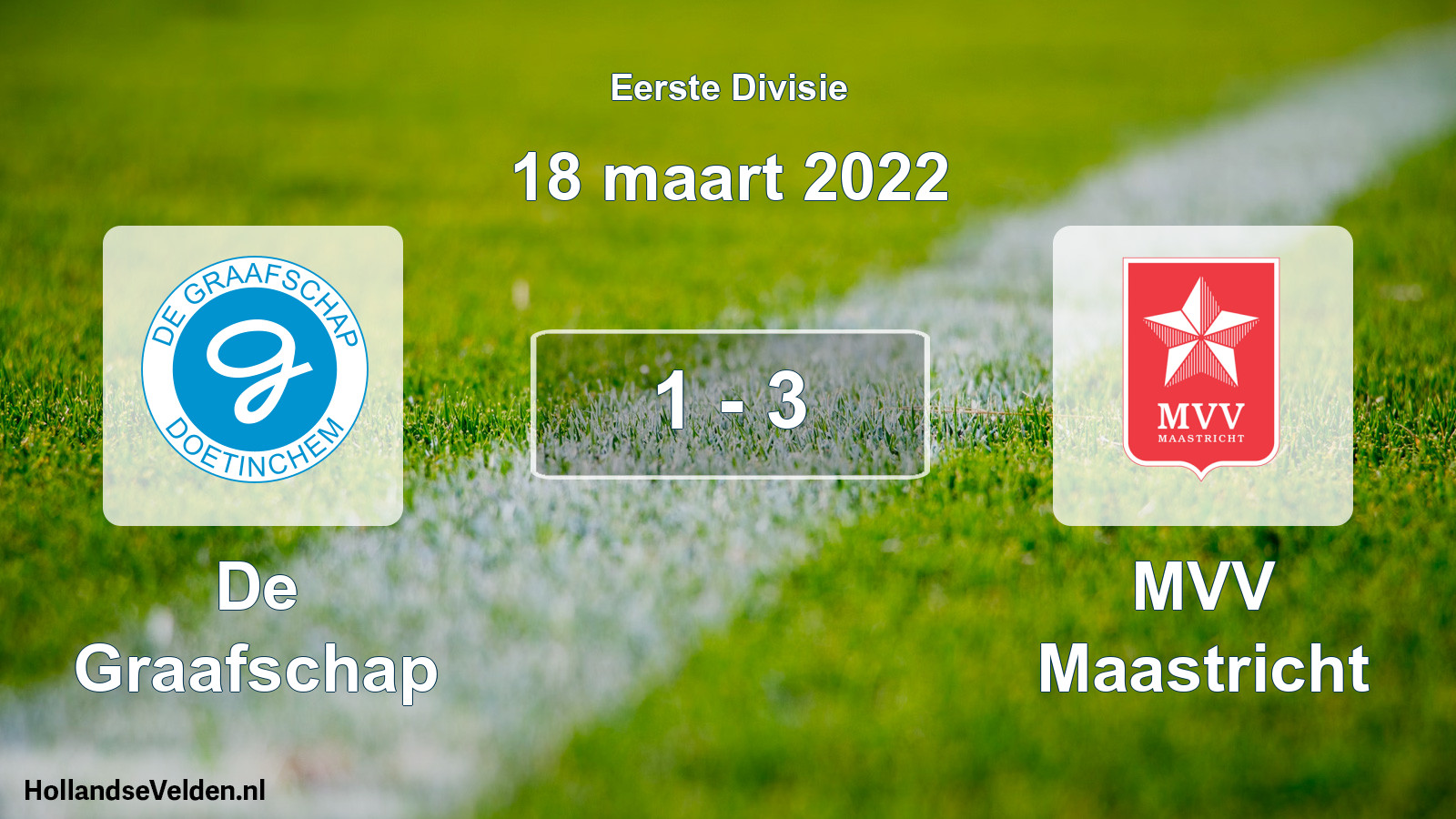 Gespeelde wedstrijd: De Graafschap - MVV Maastricht 1 - 3 (18 maart 2022)