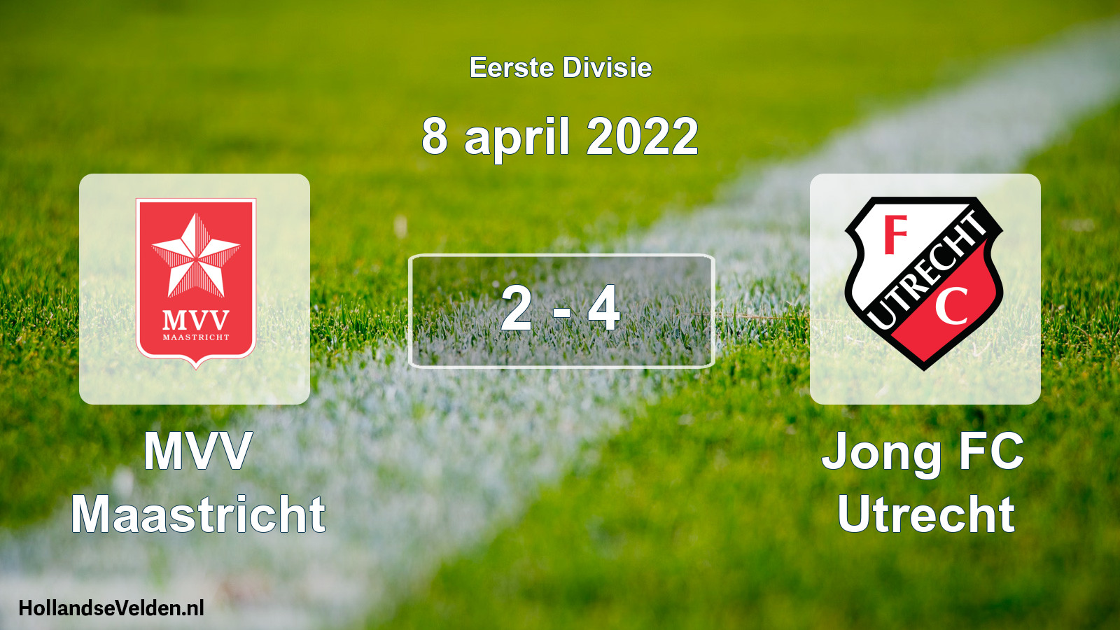 Gespeelde wedstrijd: MVV Maastricht - Jong FC Utrecht 2 - 4 (8 april 2022)