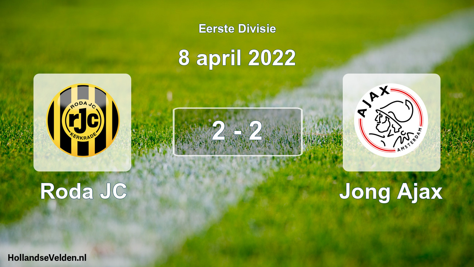 Gespeelde wedstrijd: Roda JC - Jong Ajax 2 - 2 (8 april 2022)