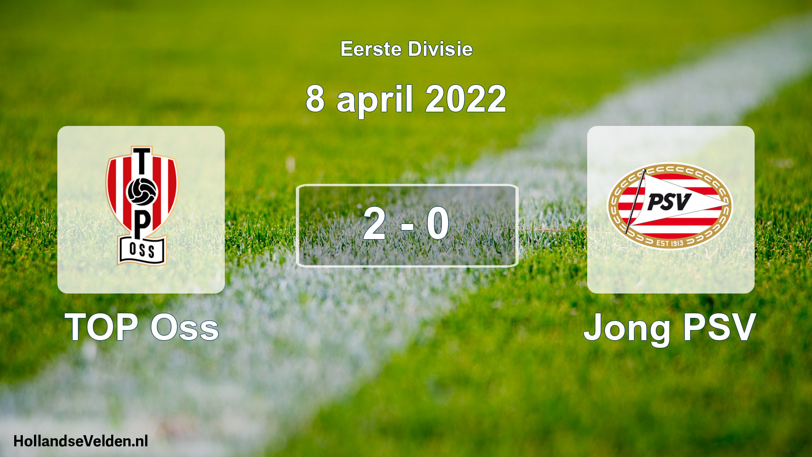 Gespeelde wedstrijd: TOP Oss - Jong PSV 2 - 0 (8 april 2022)