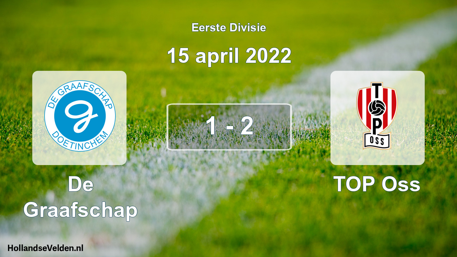 Gespeelde wedstrijd: De Graafschap - TOP Oss 1 - 2 (15 april 2022)