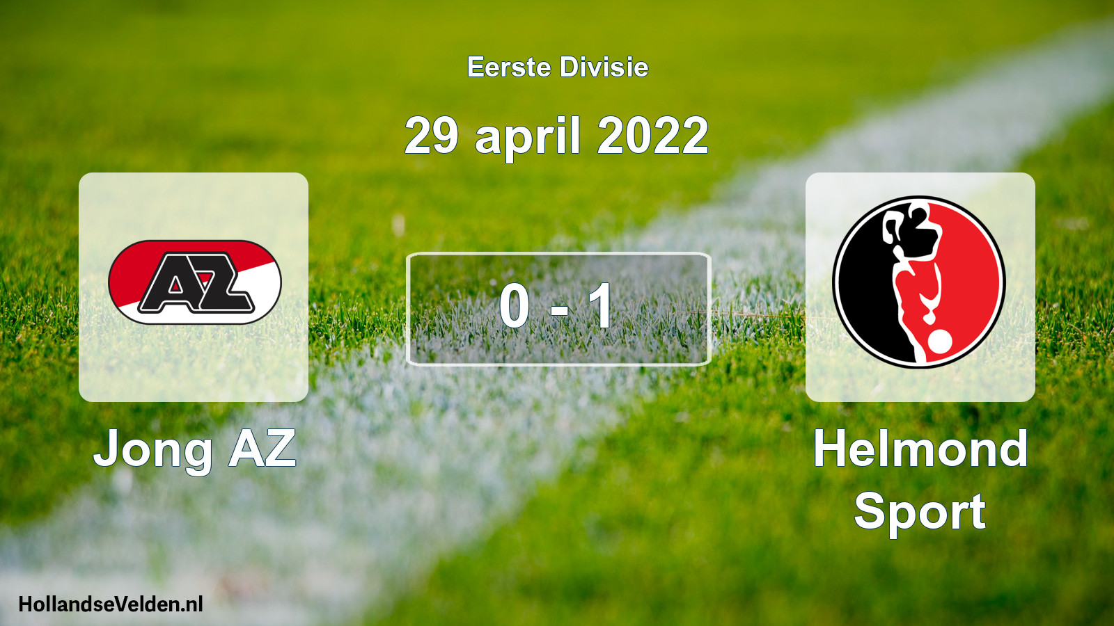 Gespeelde wedstrijd: Jong AZ - Helmond Sport 0 - 1 (29 april 2022)