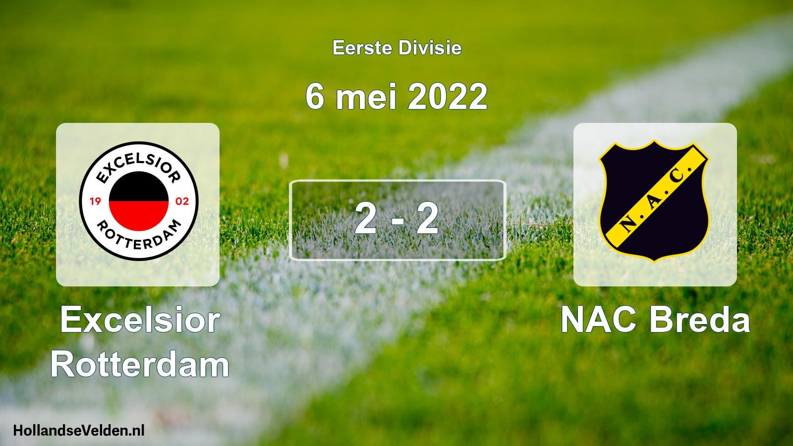 Gespeelde wedstrijd: Excelsior Rotterdam - NAC Breda 2 - 2 (6 mei 2022)