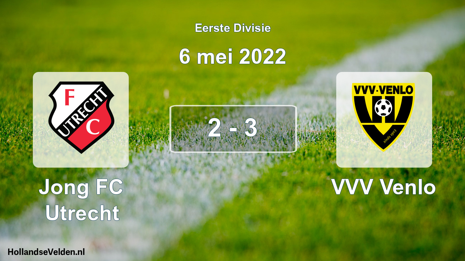 Gespeelde wedstrijd: Jong FC Utrecht - VVV Venlo 2 - 3 (6 mei 2022)