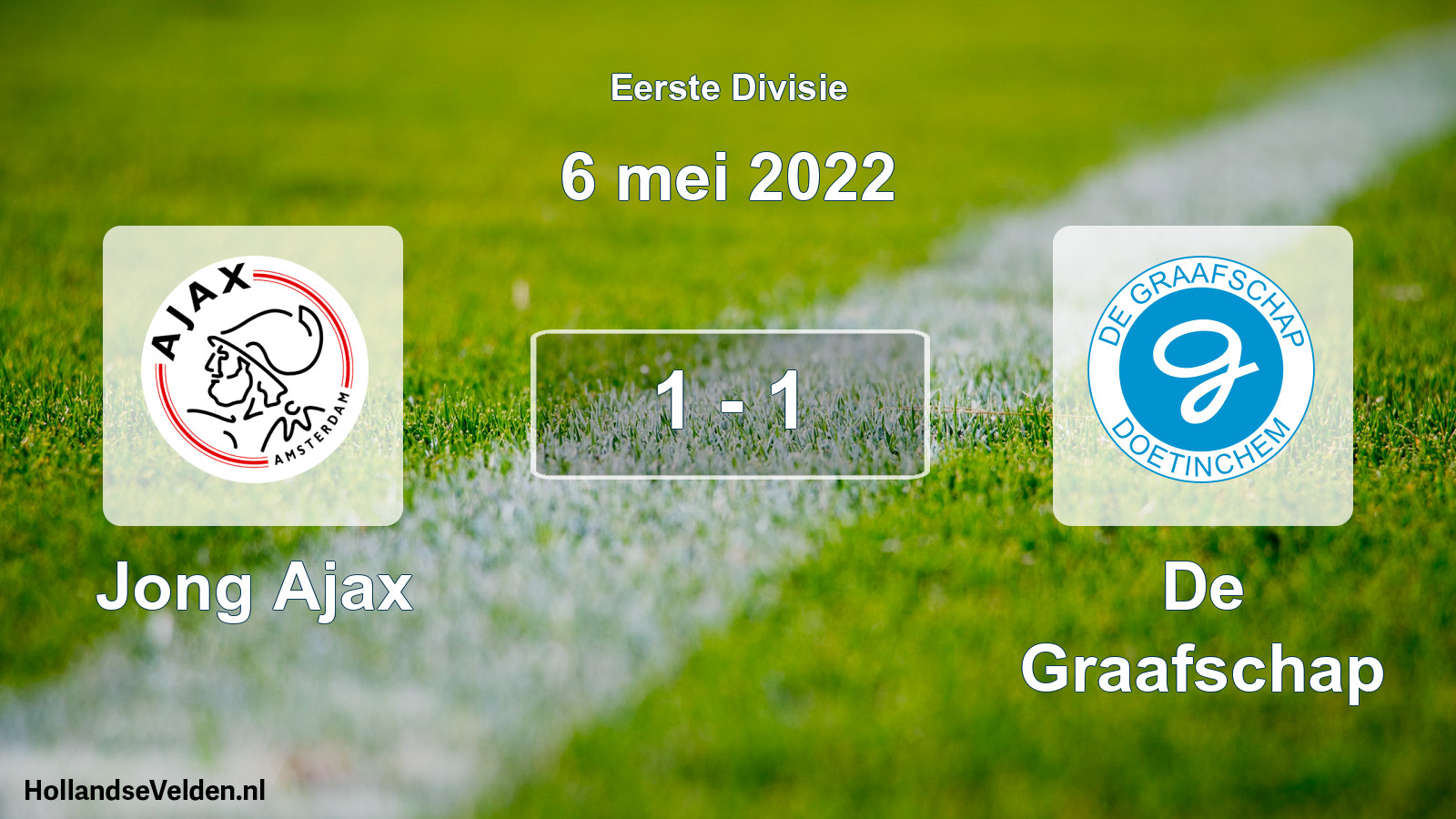 Gespeelde wedstrijd: Jong Ajax - De Graafschap 1 - 1 (6 mei 2022)