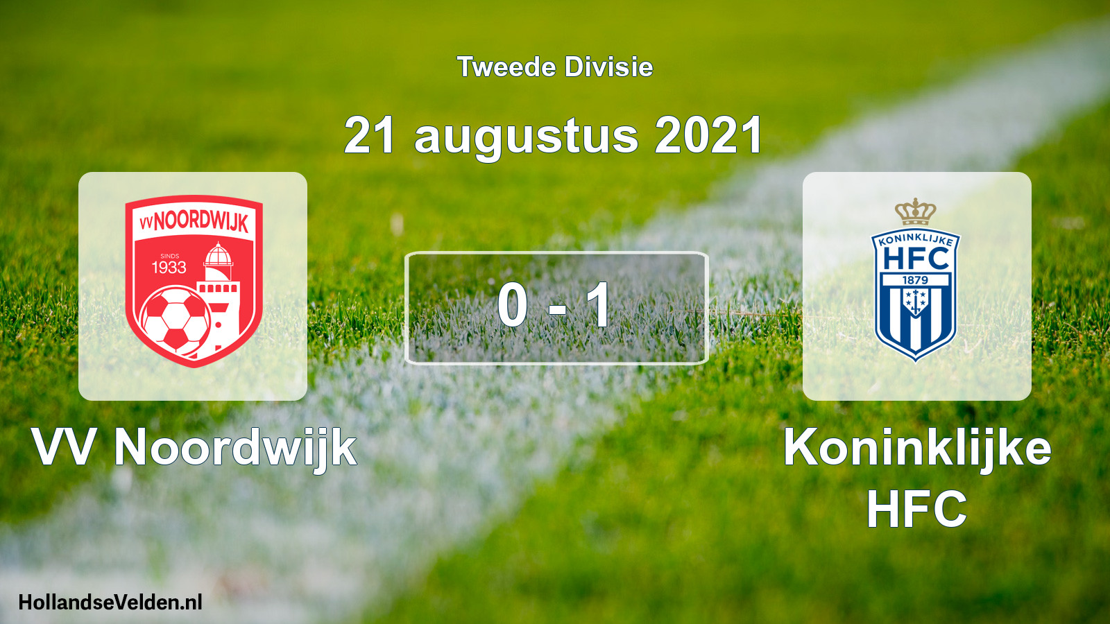 Gespeelde wedstrijd: VV Noordwijk - Koninklijke HFC 0 - 1 (21 augustus 2021)