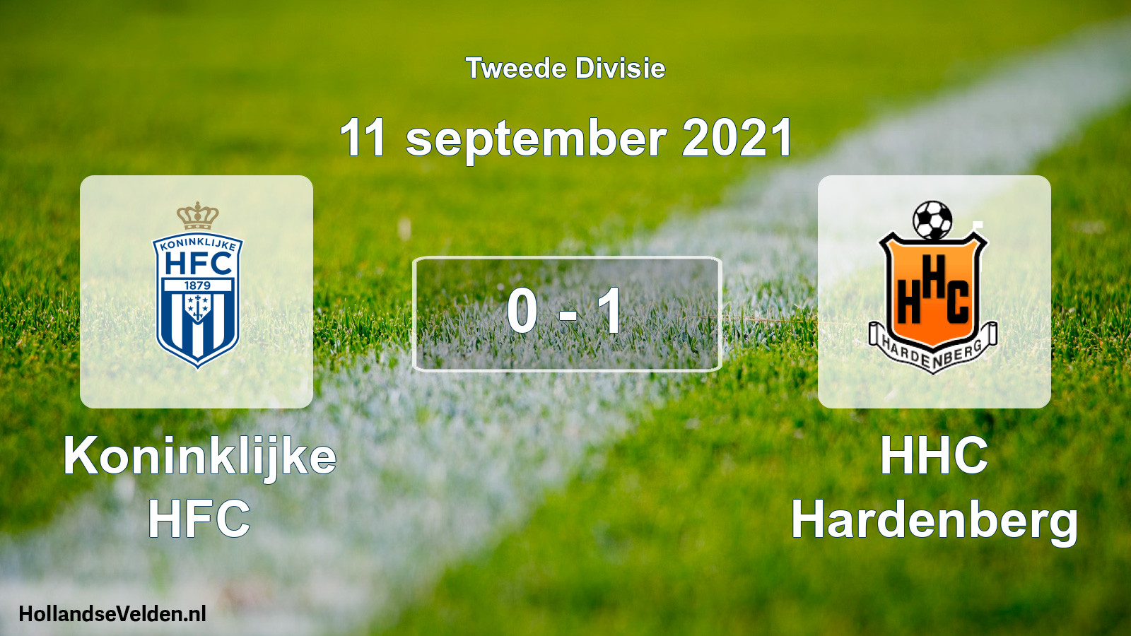 Gespeelde wedstrijd: Koninklijke HFC - HHC Hardenberg 0 - 1 (11 september 2021)