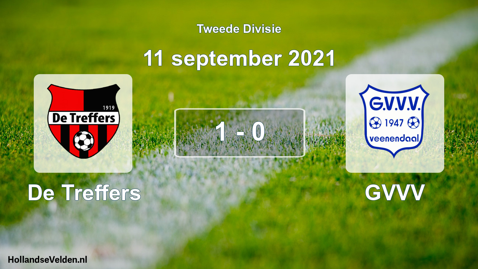 Gespeelde wedstrijd: De Treffers - GVVV 1 - 0 (11 september 2021)