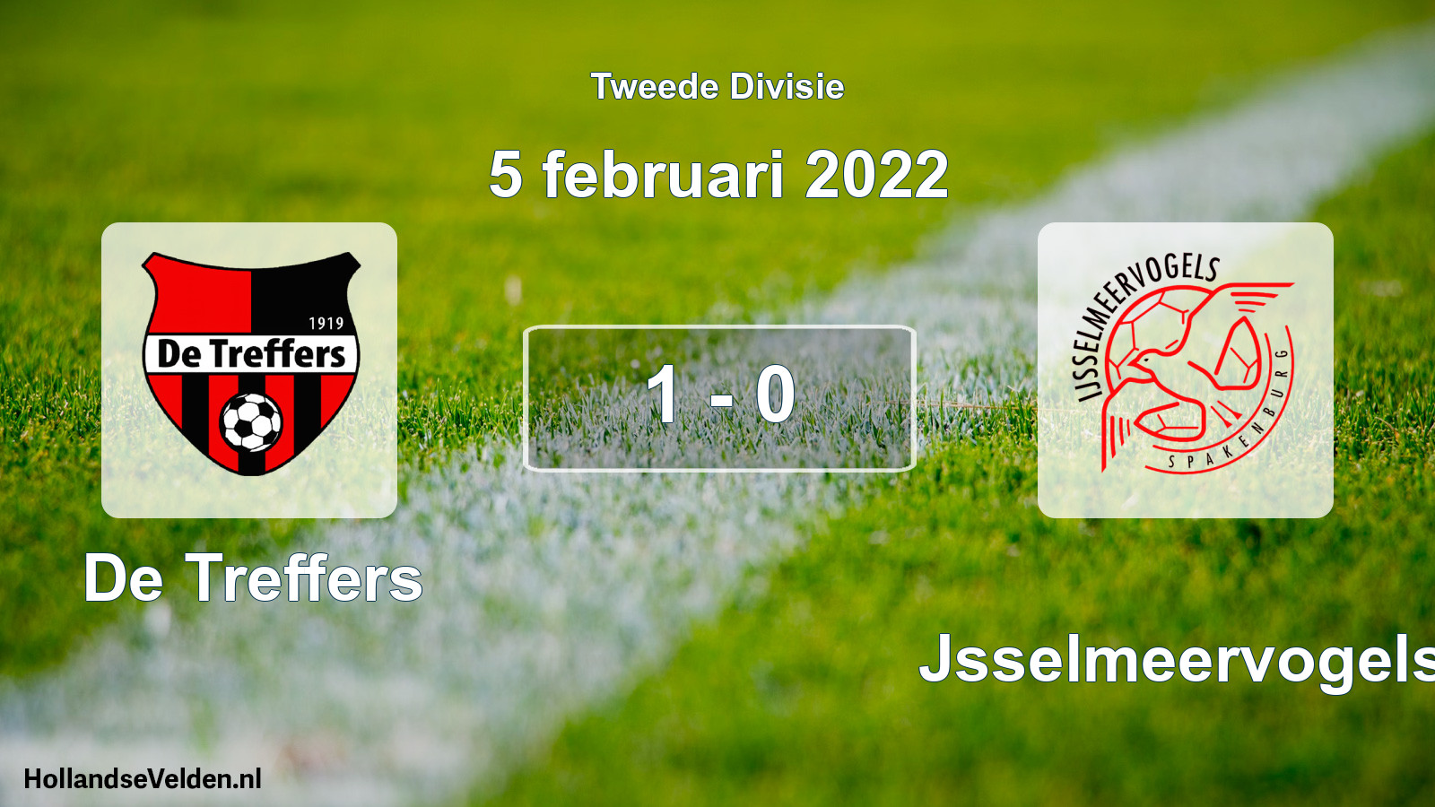 Gespeelde wedstrijd: De Treffers - IJsselmeervogels 1 - 0 (5 februari 2022)
